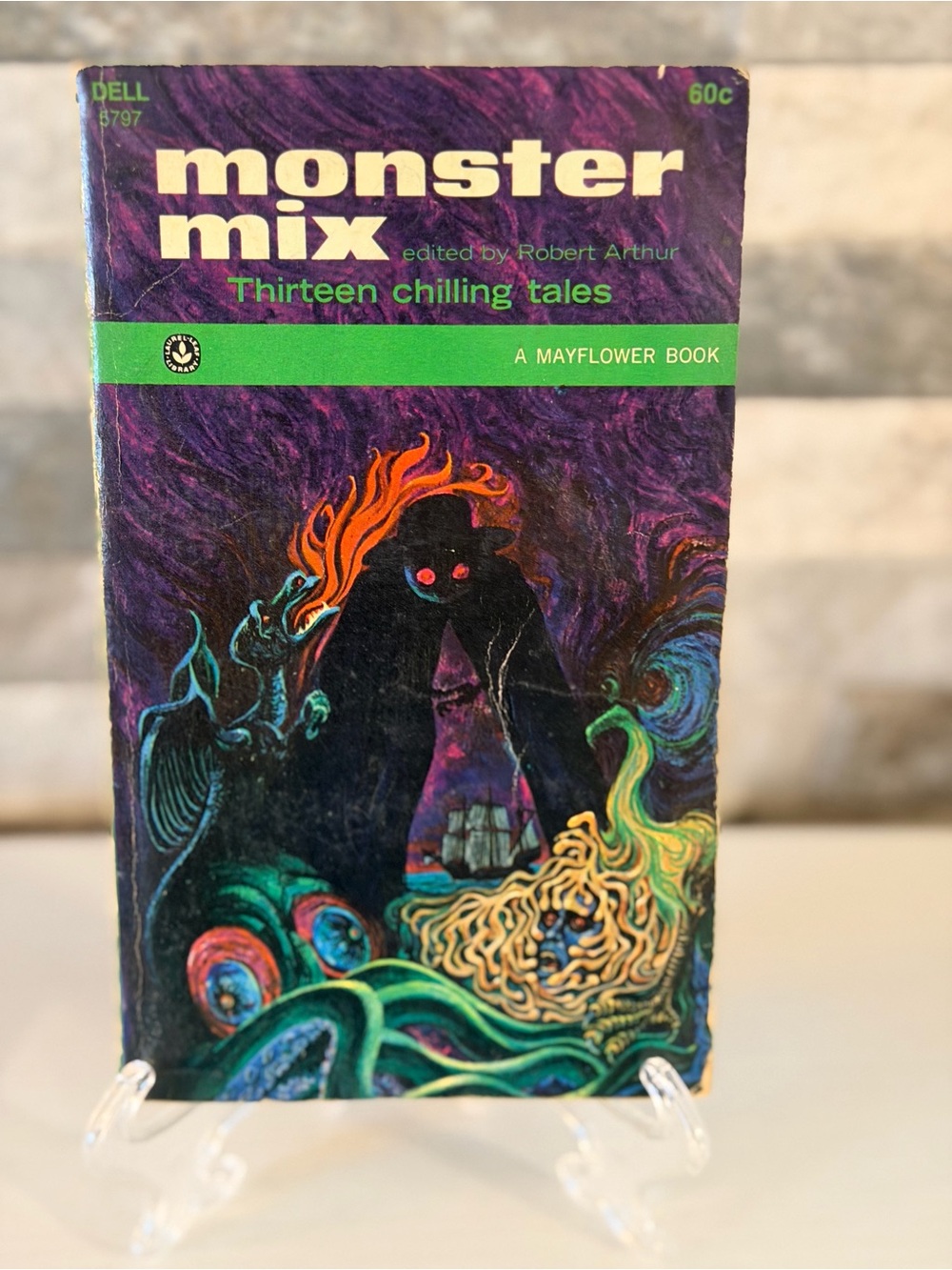 Monster Mix Robert Arthur 1st Dell Printing June 1968 Vintage Horror Paperback